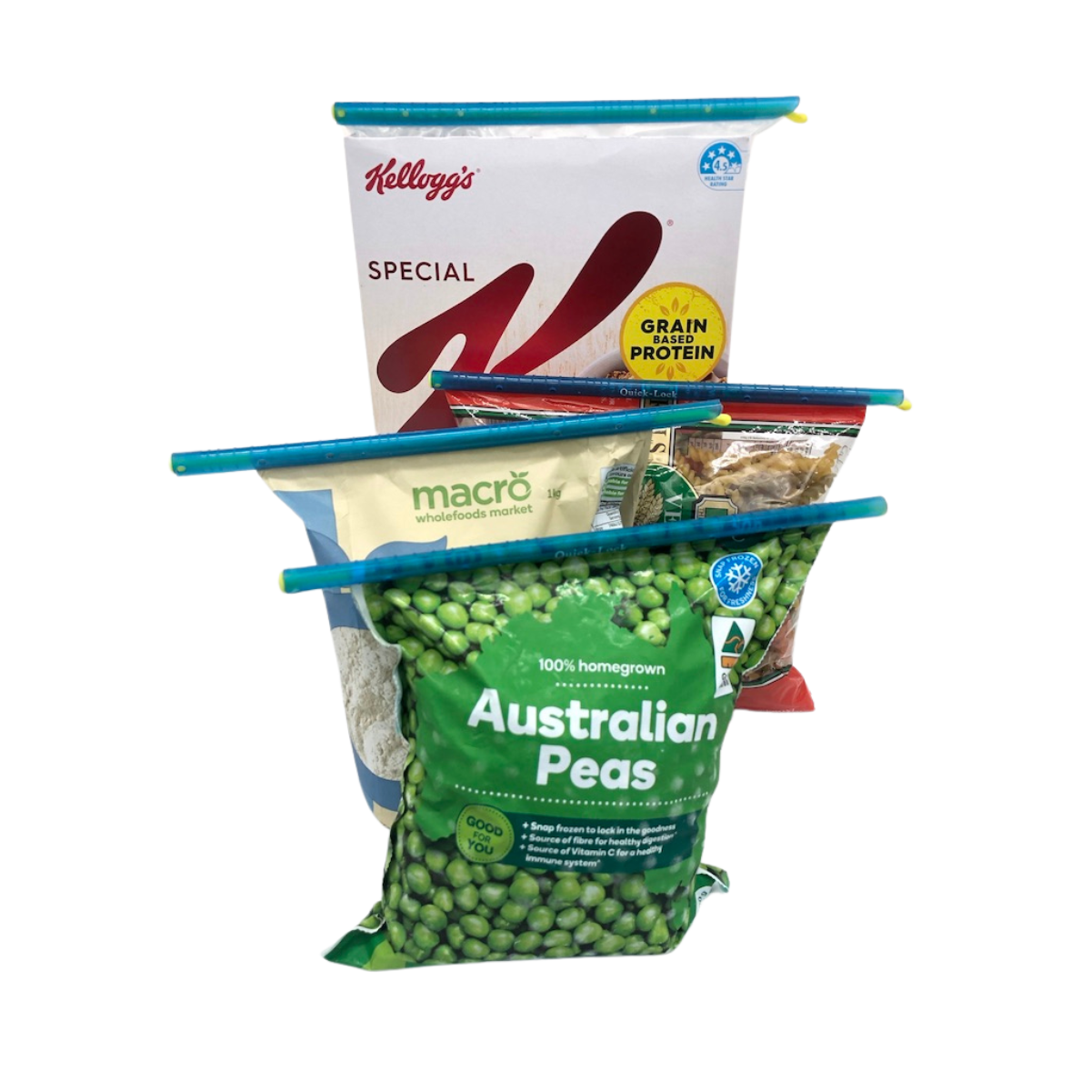 Quicklock Reusable Bag Sealer Slides - Blue 225cm