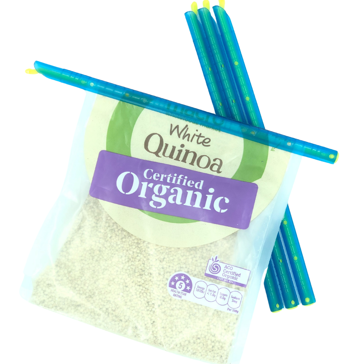 Quicklock Reusable Bag Sealer Slides - Blue 225cm