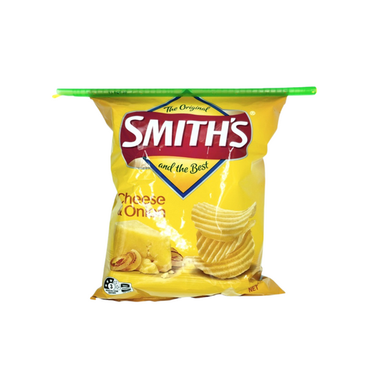 Green Quicklock Bag Sealers shown keeping a packet of chips fresh